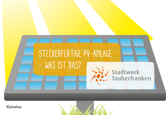 PV-Modul auf das die Sonne scheint in Clipart