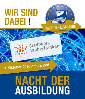 Werbeplakat Nacht der Ausbildung mit nötigen Daten