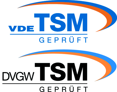 TSM-Logos VDE und DVGW