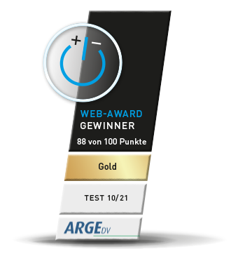 WebAward Auzeichnungssysmbol für den WebAward